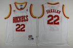 NBA 22 DREXLER Houston Rockets thowback Maillot blanc